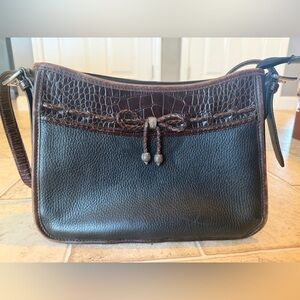 Brighton Women’s, Leather Bag, Brown and Black, Y2K, Quiet Luxury